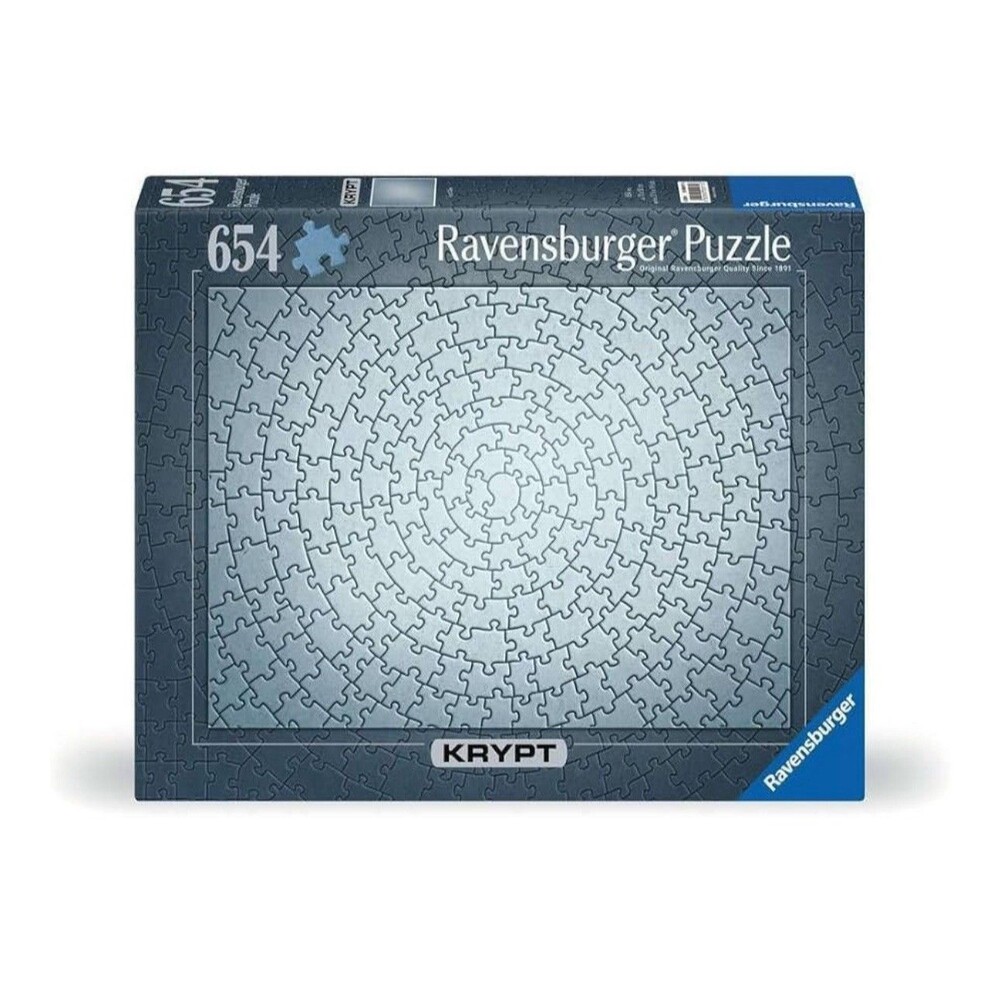 Krypt Silver 654 Piece Jigsaw Puzzle Ravensburger New open box as pictured